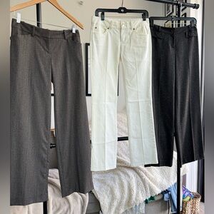 Three Pairs of Ann Taylor & Loft Work Slacks (size 0)